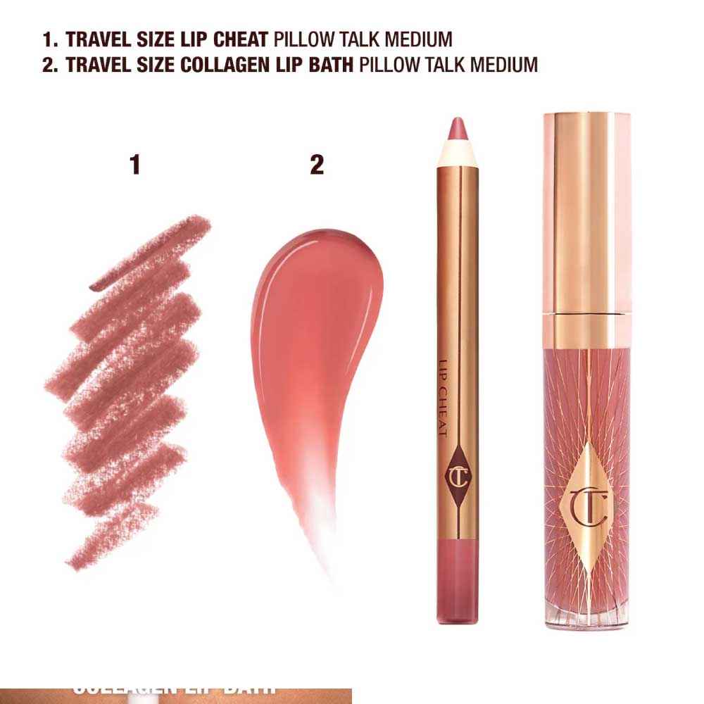 Charlotte Tilbury Mini Pillow Talk Glossy Lip Duos
