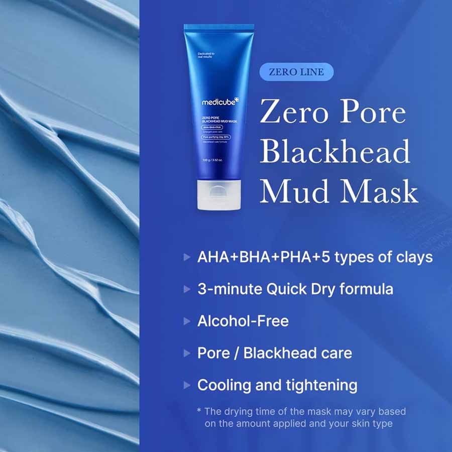 Medicube Zero Pore Blackhead Mud Facial Mask 100g