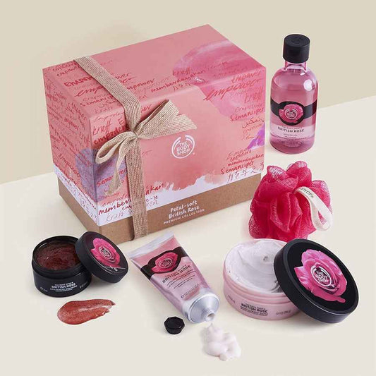The Body Shop Petal Soft British Rose Premium set
