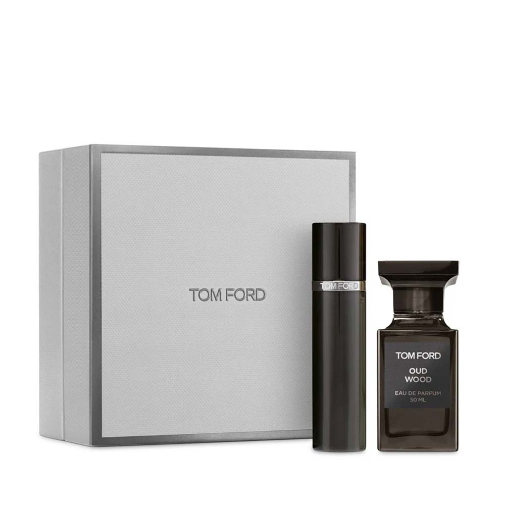 Tom Ford Oud Wood perfume gift set unisex 50ml EDP 10ml travel spray luxury woody fragrance Pakistan