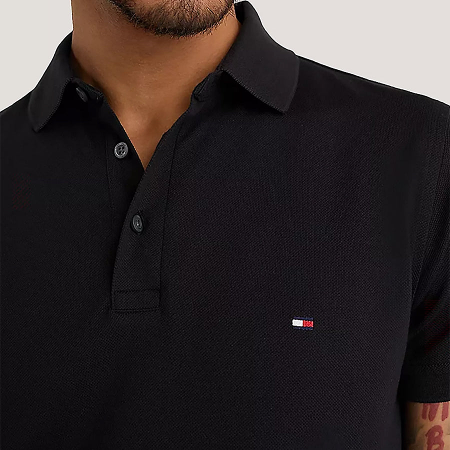 Tommy Hilfiger 1985 Slim Fit Polo Black