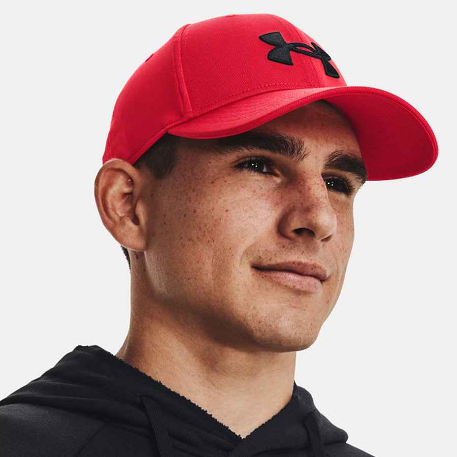 Under Armour Men's UA Blitzing Adjustable Cap Red Black