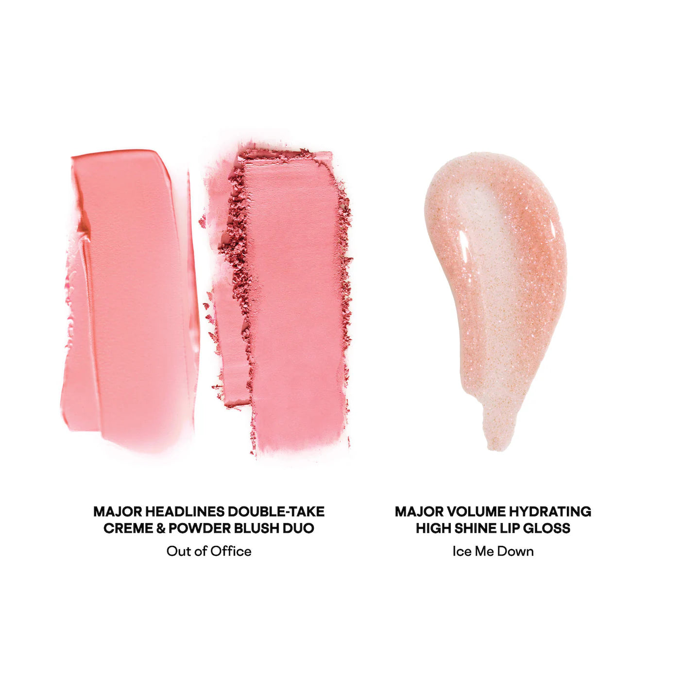 PATRICK TA Patrick's Glow and Gloss Set: Major Headlines Blush Duo and Lip Gloss Makeup Gift Set