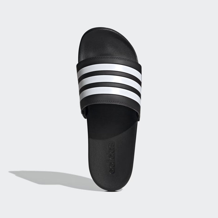 Adidas Adilette Comfort Slides Core Black and White