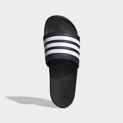 Adidas Adilette Comfort Slides Core Black and White