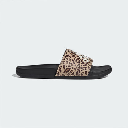 Adidas Adilette Comfort Slides Leopard Print
