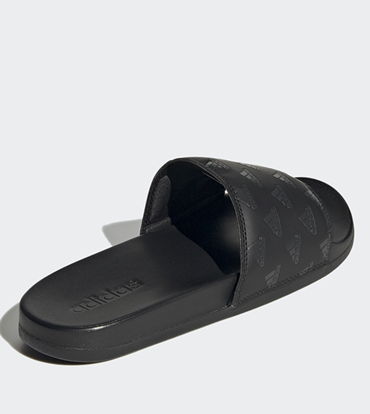 Adidas Adilette Comfort Slides Core Black and Carbon