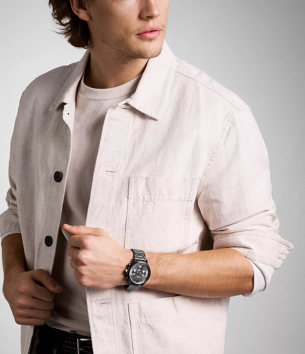 FOSSIL Fenmore Multifunction Smoke Stainless Steel Watch