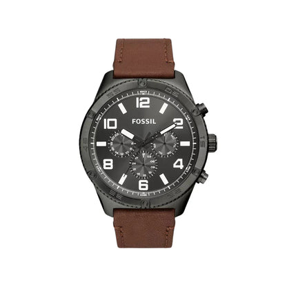 FOSSIL Brox Multifunction Brown Leather Watch