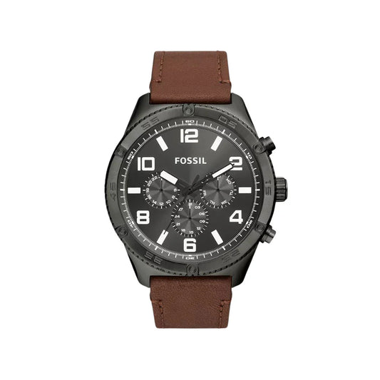 FOSSIL Brox Multifunction Brown Leather Watch