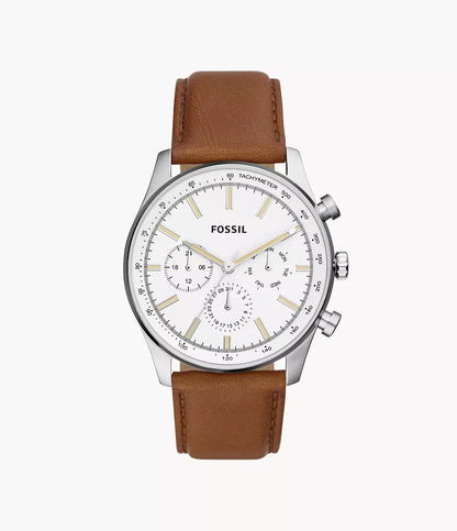 FOSSIL Sullivan Multifunction Medium Brown Leather Watch