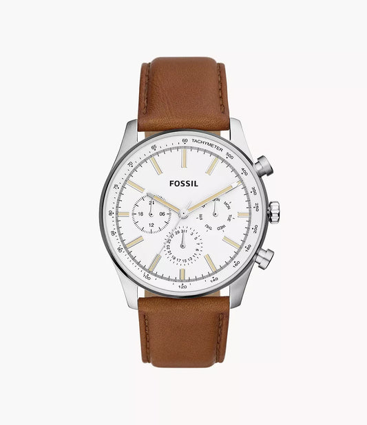 FOSSIL Sullivan Multifunction Medium Brown Leather Watch
