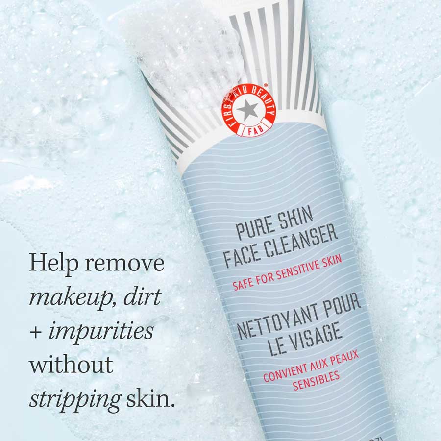 First Aid Beauty Pure Skin Face Cleanser - Gentle Hydrating Cleanser 142g