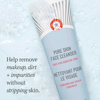 First Aid Beauty Pure Skin Face Cleanser - Gentle Hydrating Cleanser 142g