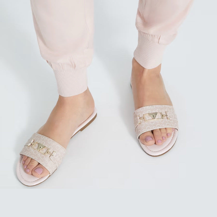 Guess Lures Logo Slides Pink
