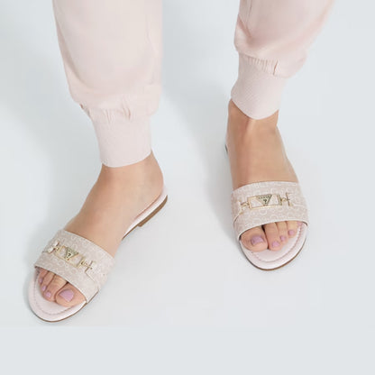 Guess Lures Logo Slides Pink