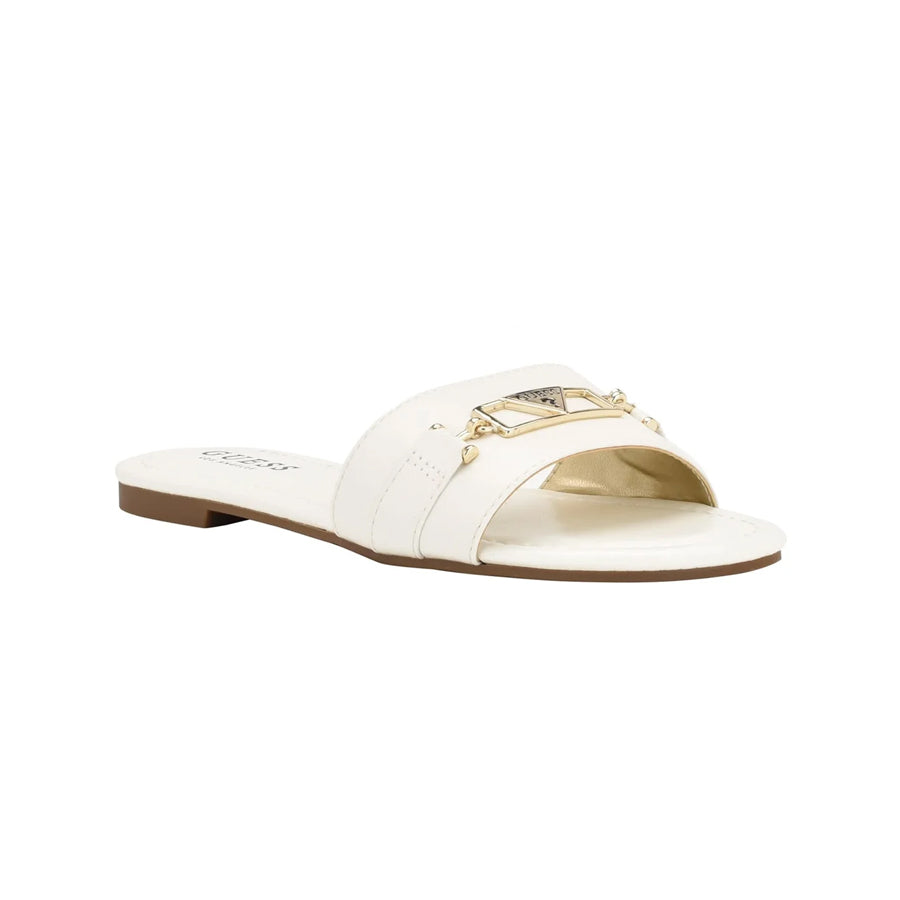 Guess Lures Logo Slides White 