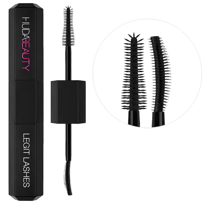 HUDA BEAUTY  LEGIT LASHES Double-Ended Volumizing and Lengthening Mascara without BOX