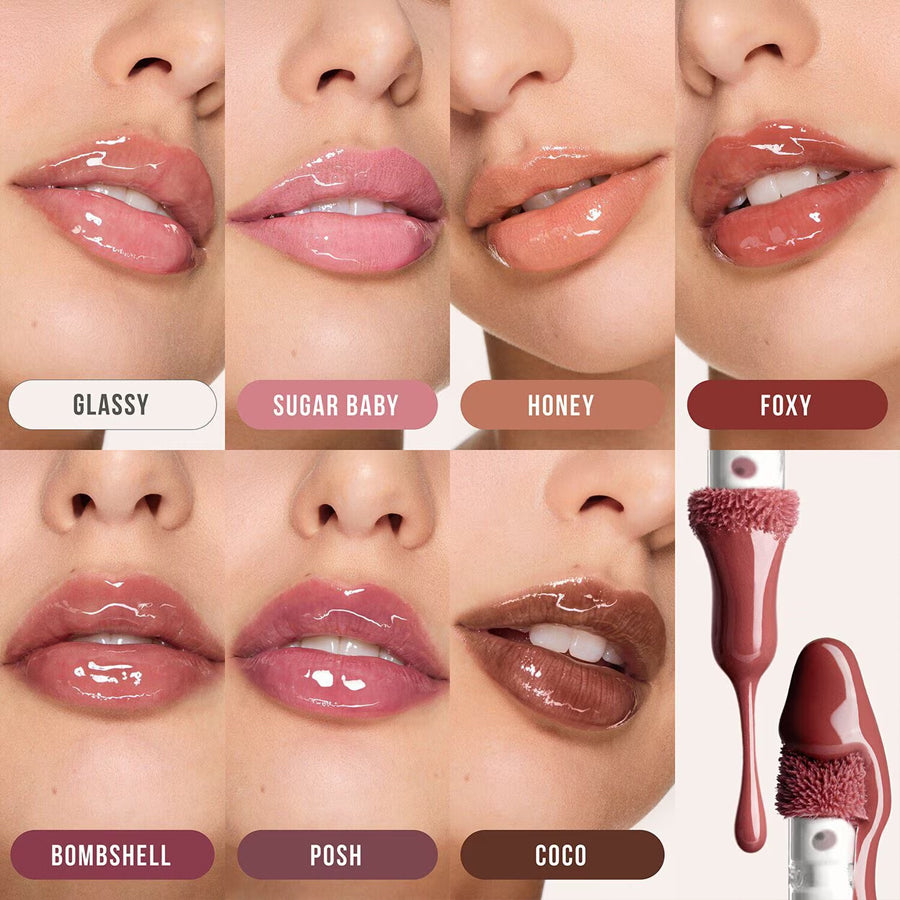 Huda Beauty Faux Filler Shiny Non-Sticky Lip Gloss