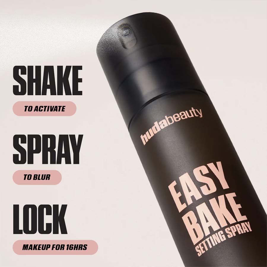 Huda Beauty Easy Bake Blurring Setting Spray with 16-Hour Wear 