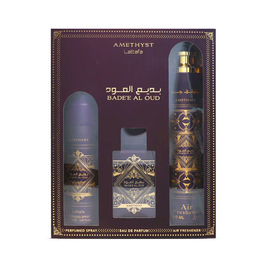 Lattafa Badee Al Oud Amethyst Gift Set Unisex