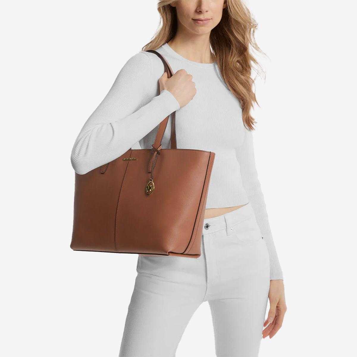 MICHAEL KORS Jet Set Medium Tote Bag Luggage/Brown