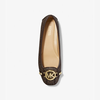 Michael Kors Fulton Studded Logo Moccasin Brown