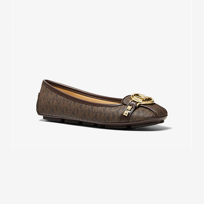 Michael Kors Fulton Studded Logo Moccasin Brown