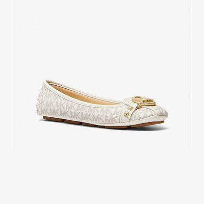 Michael Kors Fulton Studded Logo Moccasin Vanilla