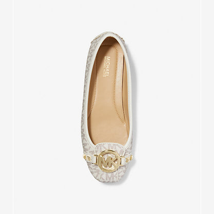 Michael Kors Fulton Studded Logo Moccasin Vanilla
