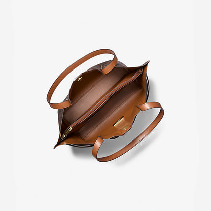 Michael Kors Emilia Large Logo Tote Bag Brown