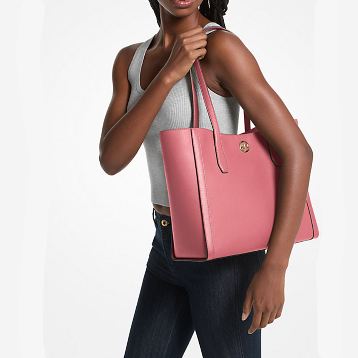 Michael Kors Leida Large Tote Bag LT BRY SBT