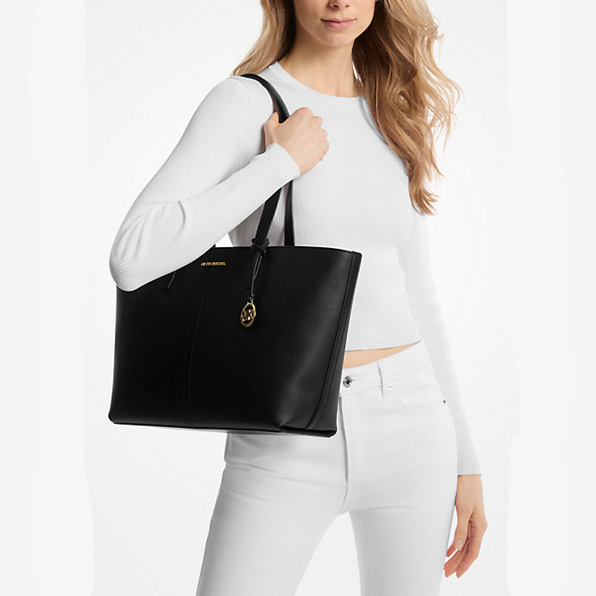 Michael Kors Jet Set Medium Tote Bag Black