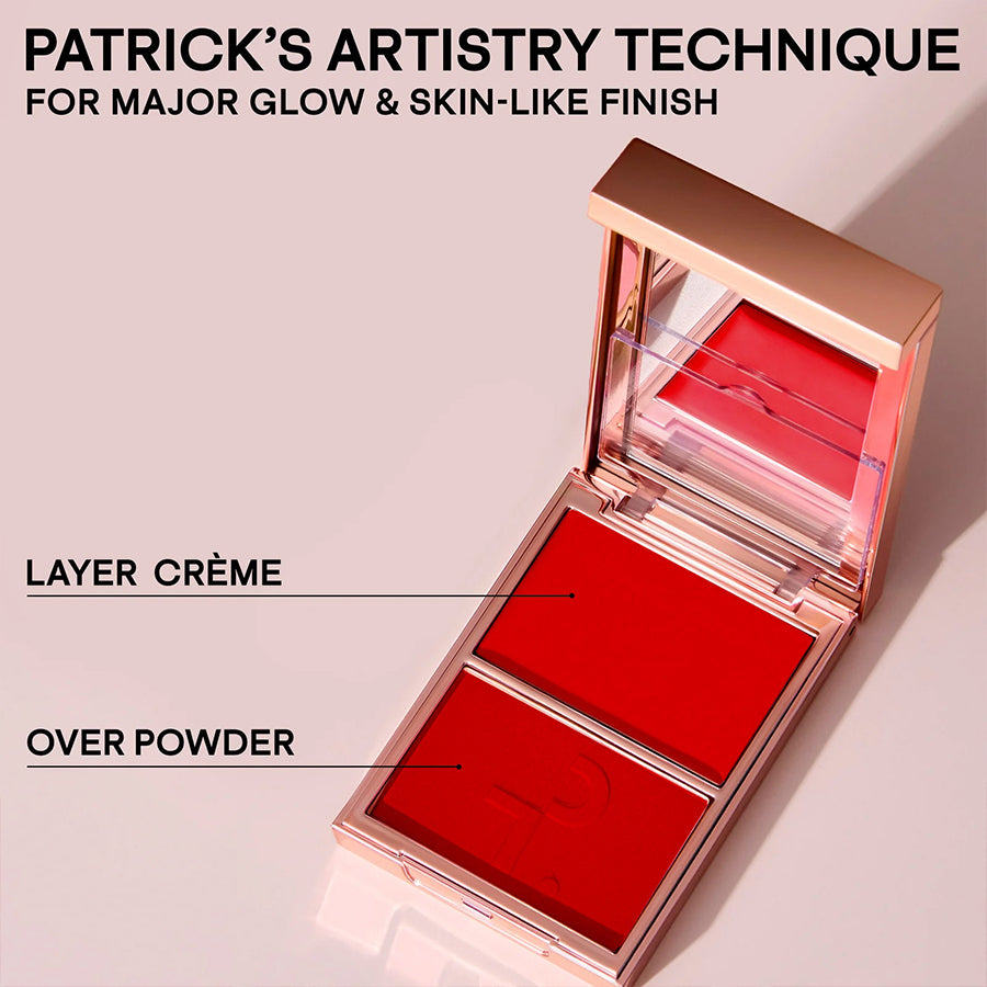 PATRICK TA  Major Headlines Double-Take Crème & Powder Blush Duo