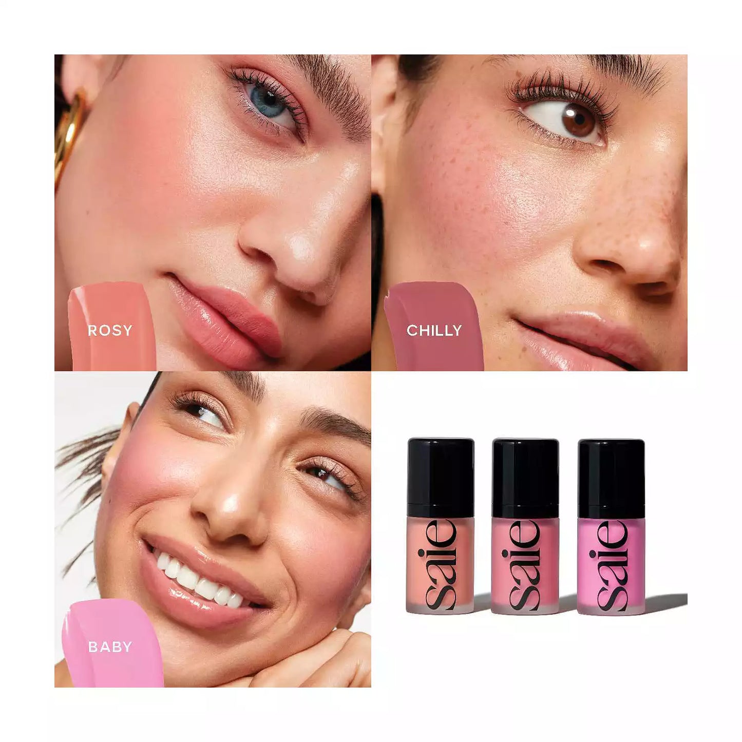 Saie Mini Dew Blush Trio Set