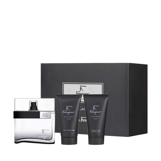 Salvatore Ferragamo F Black Gift Set For Men