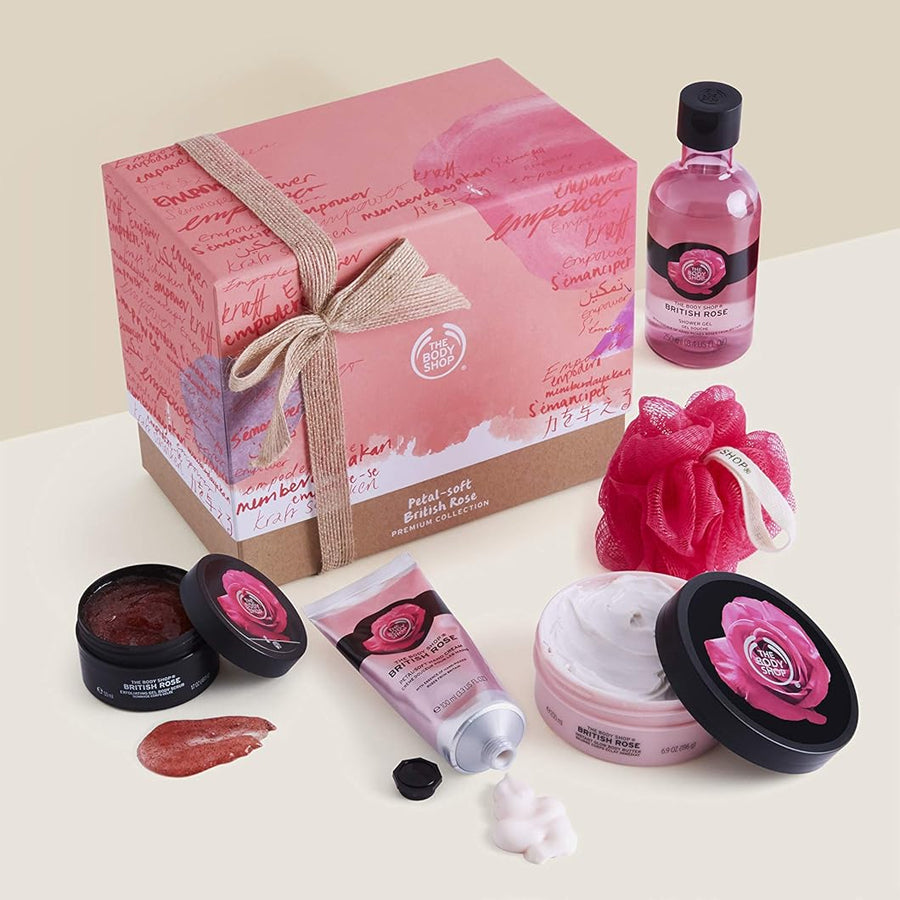 The Body Shop Petal Soft British Rose Premium set