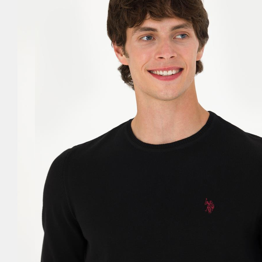 US Polo Assn Men's Plain Crew-Neck Sweater