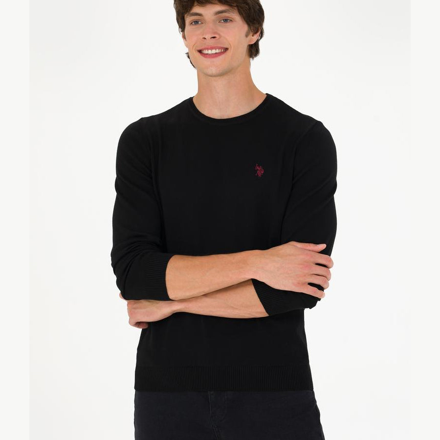 US Polo Assn Men's Plain Crew-Neck Sweater