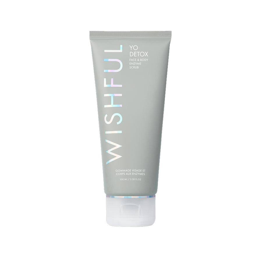 Wishful Yo Detox Charcoal Face & Body Enzyme Scrub 