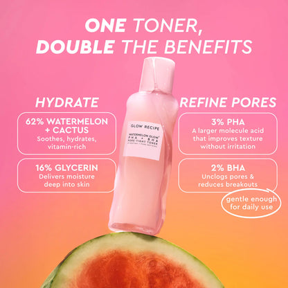 Glow Recipe Watermelon Glow PHA + BHA Pore-Tight Toner without box