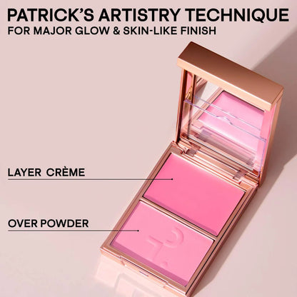 PATRICK TA Major Headlines Double-Take Crème & Powder Blush Duo