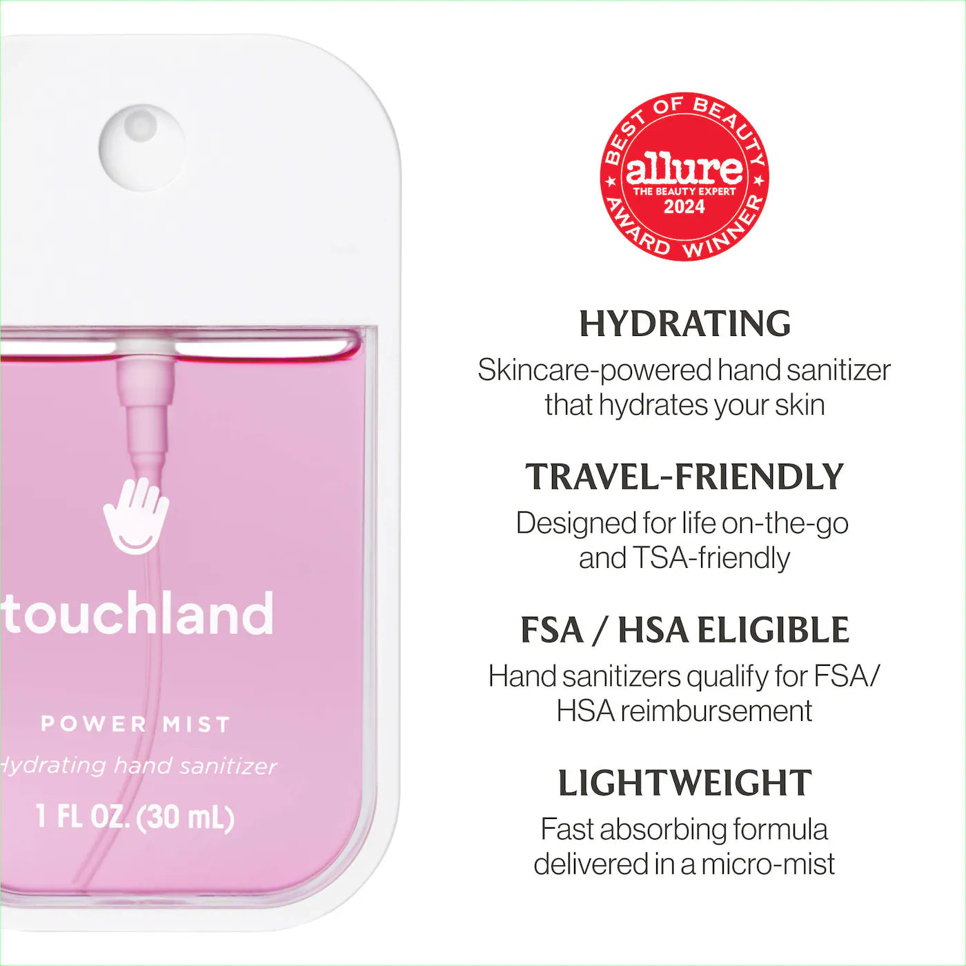 Touchland Limited Edition Power Mist Hydrating Hand Sanitizer Top 5-Set