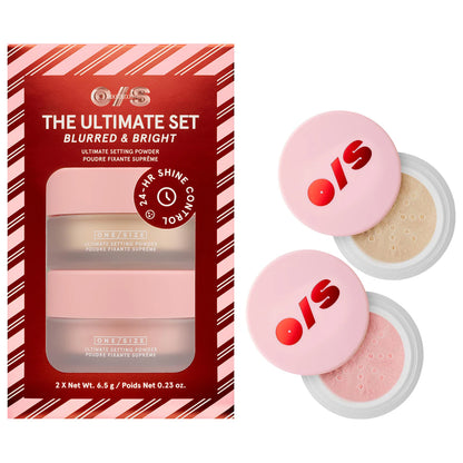 ONE SIZE by Patrick Starrr Ultimate Blurring Setting Powder Blurred & Bright Travel Duo