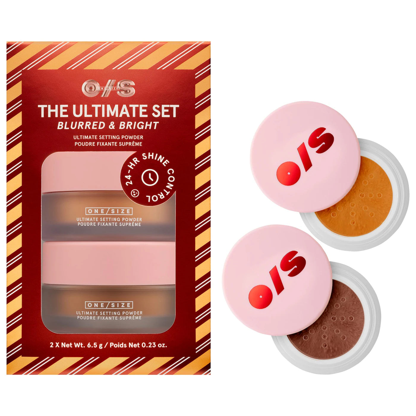 ONE SIZE by Patrick Starrr Ultimate Blurring Setting Powder Blurred & Bright Travel Duo